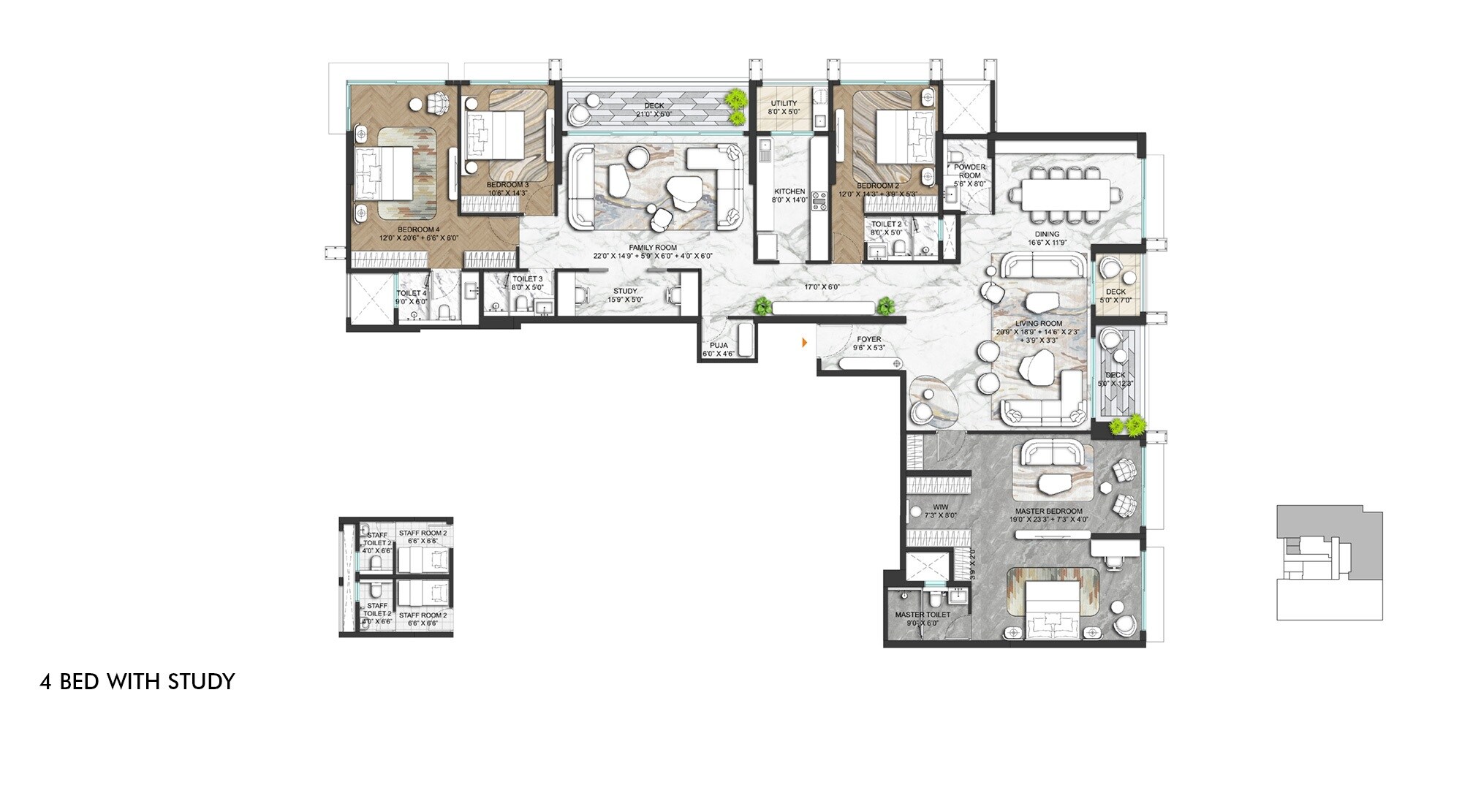 Other, lodha-marq 4 Bedroom 2715 Sq.Ft. Apartment In Tardeo Mumbai 9068900