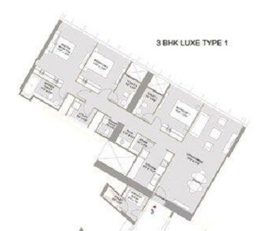 Other, lodha-marquise 3 Bedroom 1580 Sq.Ft. Apartment In Century Mills Mumbai 9786240