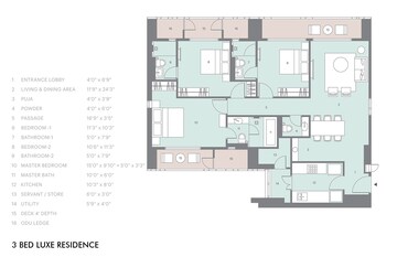  3 BHK Apartment at Lodha New Cuffe Parade, Wadala – for Rent