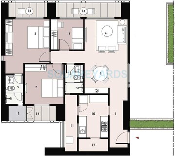  3 BHK Apartment at Lodha New Cuffe Parade, Wadala – for Sale