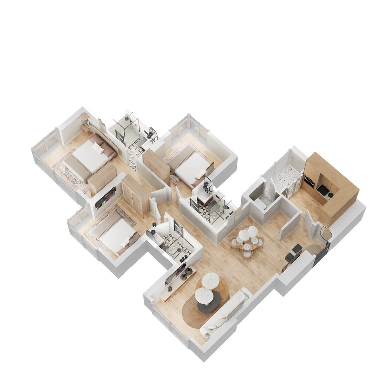 lodha parkside apartment 3bhk 1091sqft 1