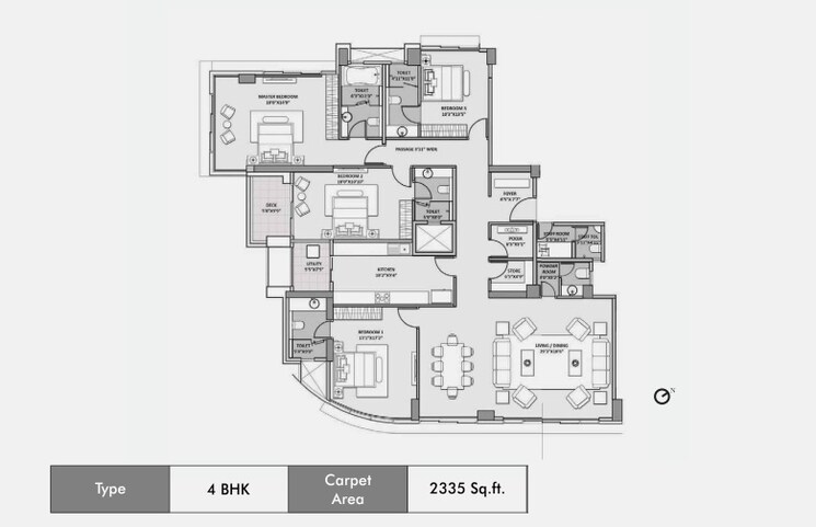 Other, lodha-seaview 4 Bedroom 2560 Sq.Ft. Apartment In Malabar Hill Mumbai 9376818