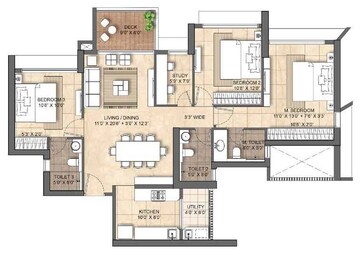  3 BHK Apartment at Lodha Solitaire, Mahalaxmi – for Rent
