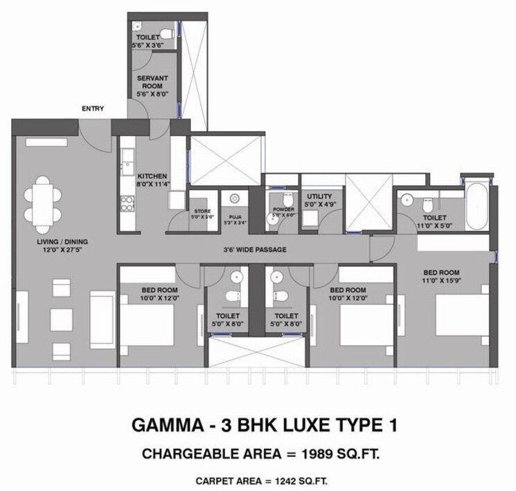 Other, lodha-parkside 3 Bedroom 988 Sq.Ft. Apartment In Worli Mumbai 9223095