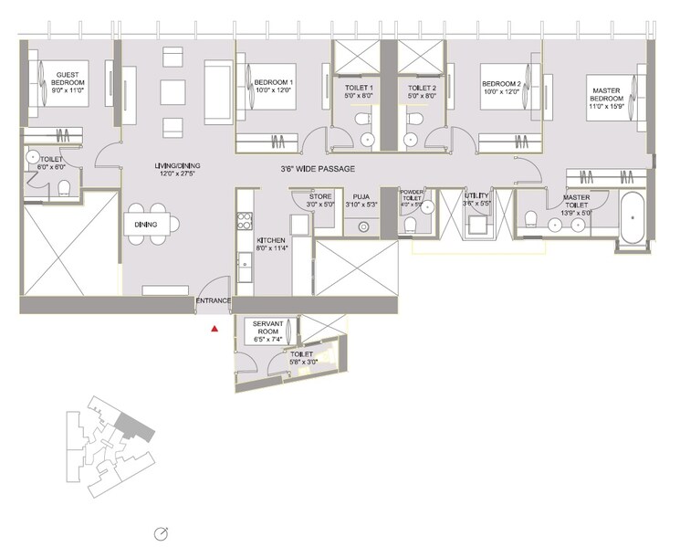 Other, worli 4 Bedroom 1571 Sq.Ft. Apartment In Worli Mumbai 8923194