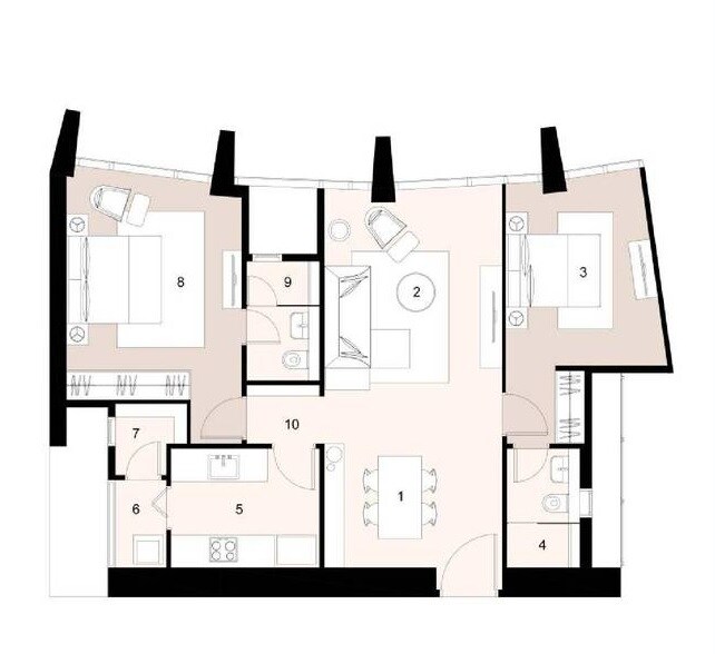 Other, lodha-the-park-tower-6 2 Bedroom 967 Sq.Ft. Apartment In Worli Mumbai 7616280