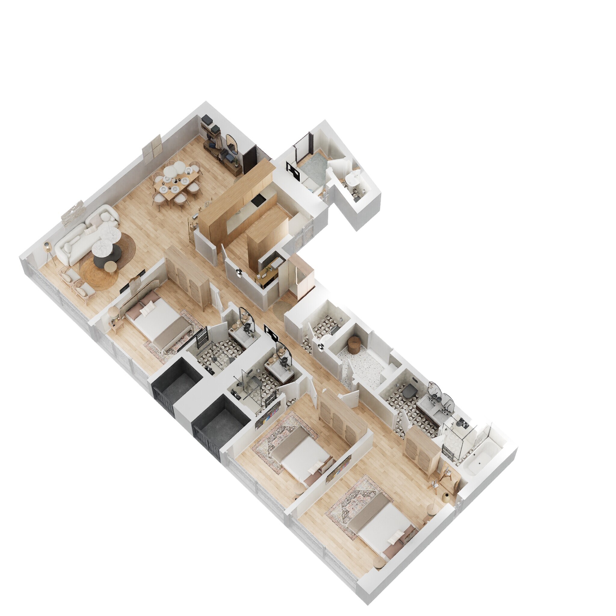 3 BHK 1327 Sq. Ft. Apartment