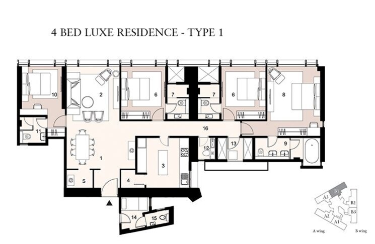 Other, lodha-the-park-trump-tower 4 Bedroom 1546 Sq.Ft. Apartment In Kamala Mill Mumbai 7981038