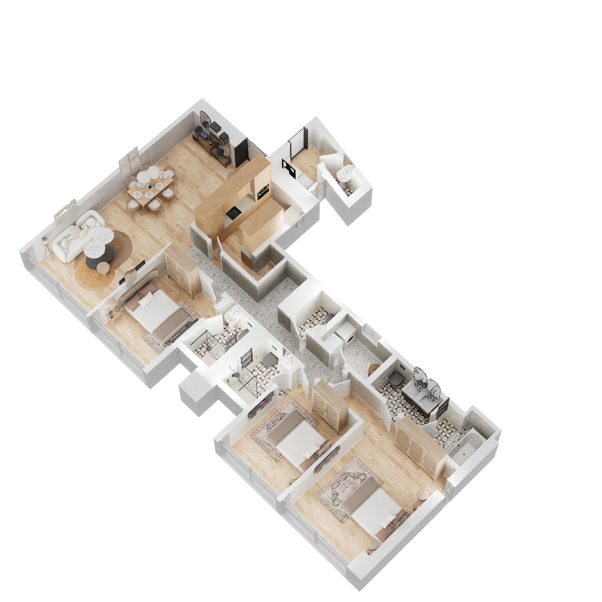 3 BHK 1327 Sq. Ft. Apartment