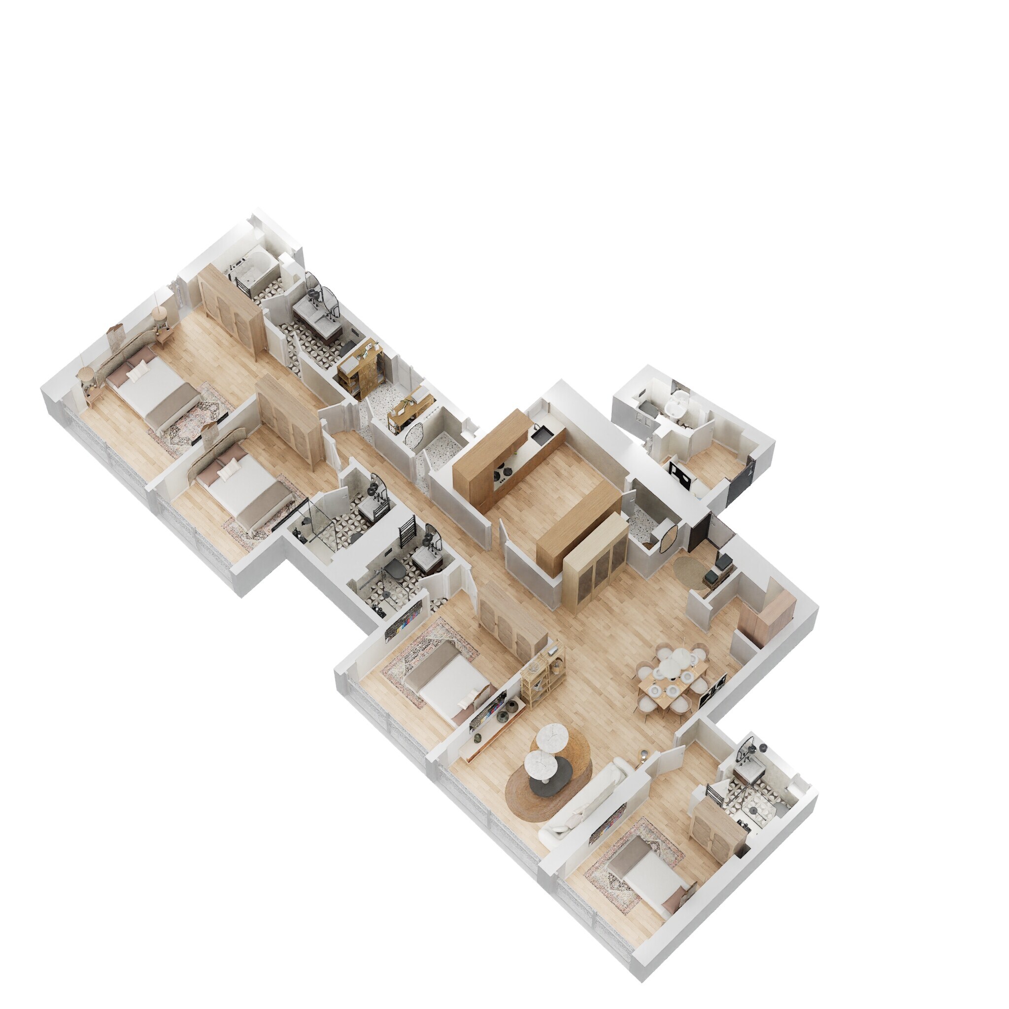 3 BHK 1546 Sq. Ft. Apartment