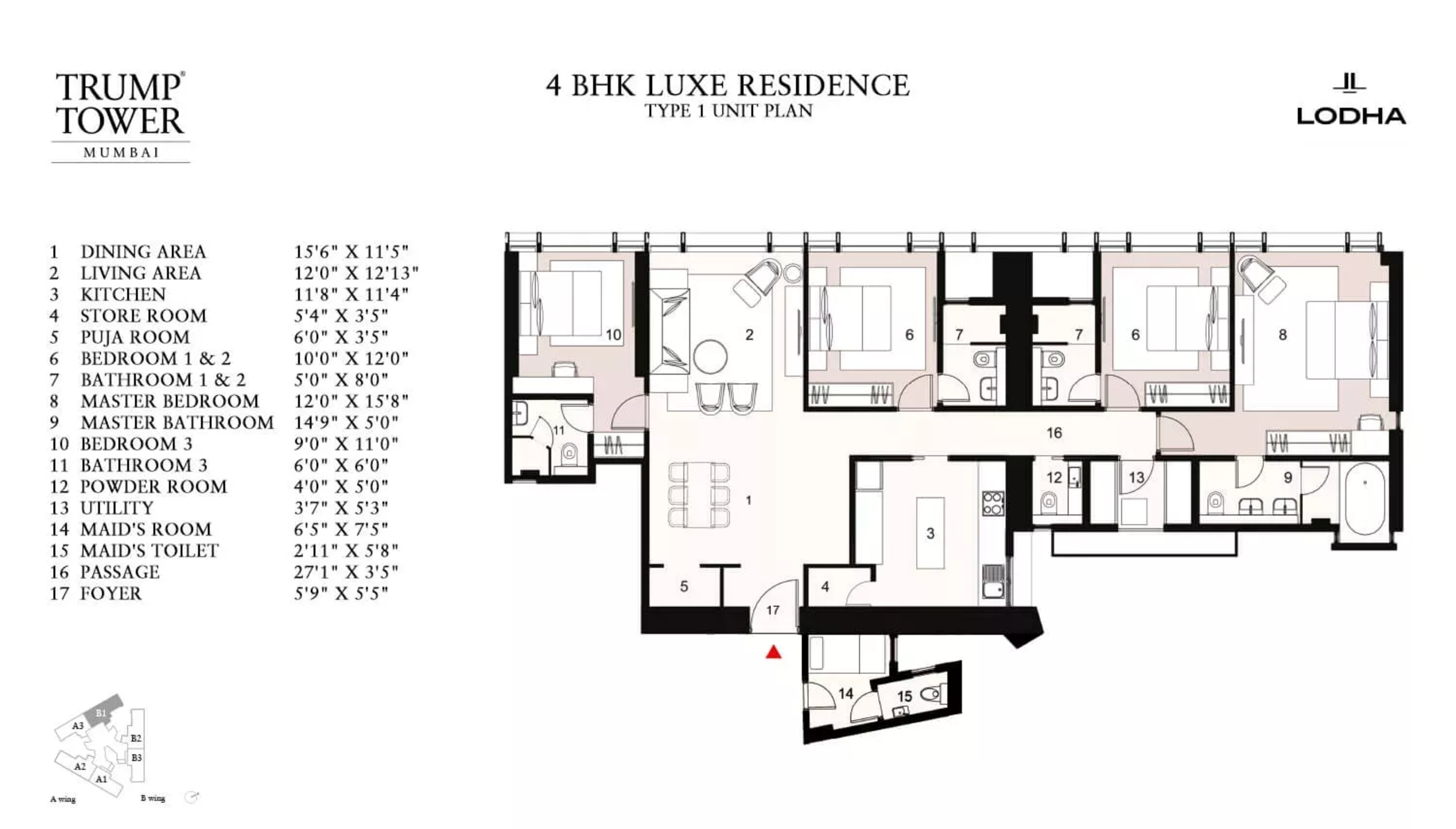 Lodha Trump Tower Price Starting 7 16 Cr 3 Bhk 4 Bhk Bhk