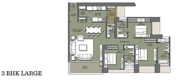  3 BHK Apartment at Lodha Venezia, Lalbaug – for Rent