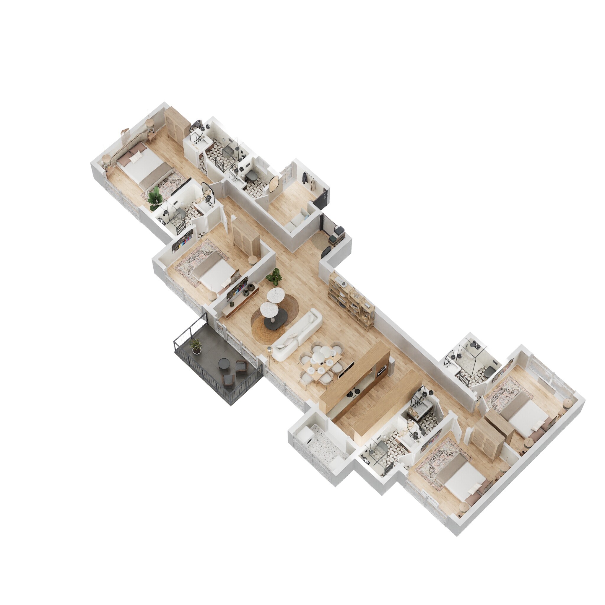 4 BHK 1511 Sq. Ft. Apartment