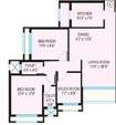Lokhandwala Infrastructure Fountain Heights 2 BHK Layout