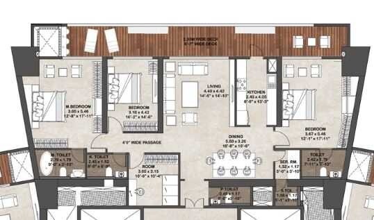 Other, lokhandwala-infrastructure-minerva 3 Bedroom 1214 Sq.Ft. Apartment In Mahalaxmi Mumbai 9307020