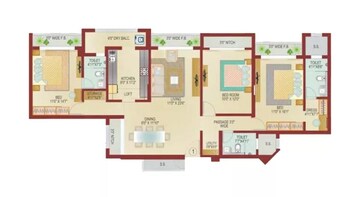  3 BHK Apartment at Lokhandwala Infrastructure Octacrest, Gokul Nagar – for Rent