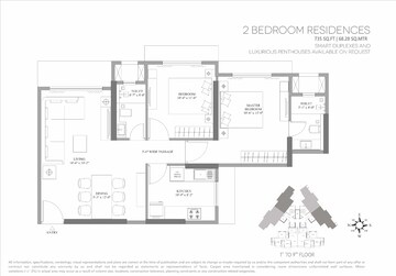  2 BHK Apartment at Lotus Unity, Versova – for Rent