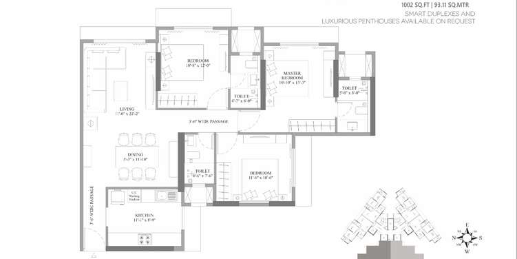 lotus unity apartment 3 bhk 1003sqft 20202712132737