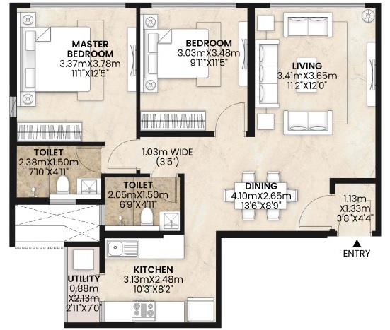 Mahindra Alcove Floor Plans - Chandivali, Mumbai