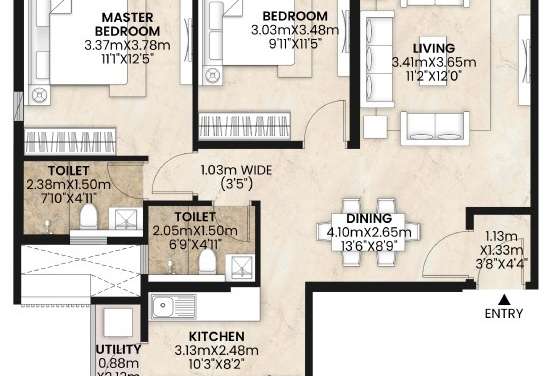mahindra alcove apartment 2 bhk 756sqft 20221113171128