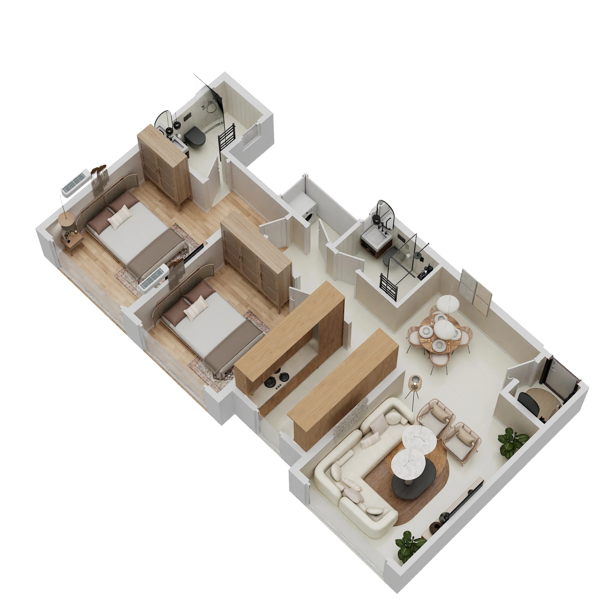 2 BHK 778 Sq. Ft. Apartment