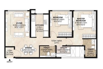 2 BHK Apartment at Mahindra Alcove, Chandivali – for Sale