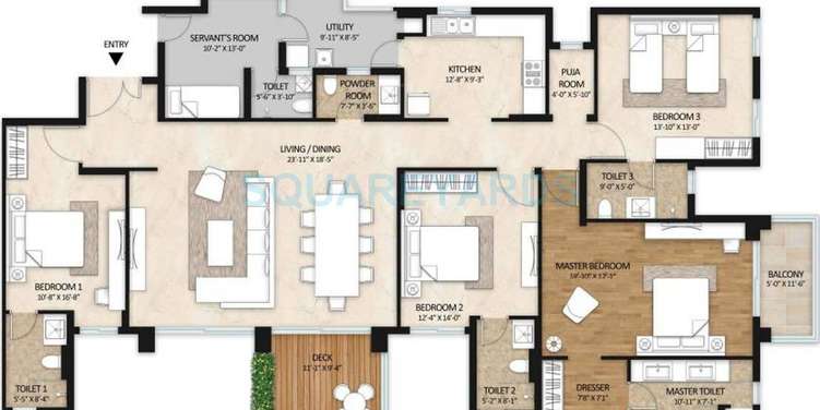 mahindra gardens apartment 4 bhk 2200sqft 20204010154014