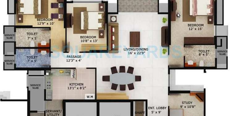 mahindra lifespaces eminente phase 2 apartment 3bhk 2316sqft1