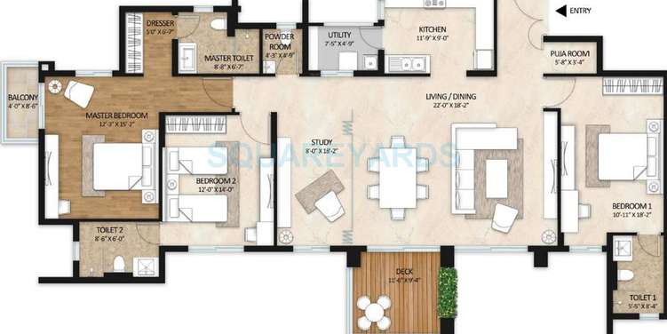 mahindra lifespaces gardens apartment 3 bhk 1600sqft 20204210154215