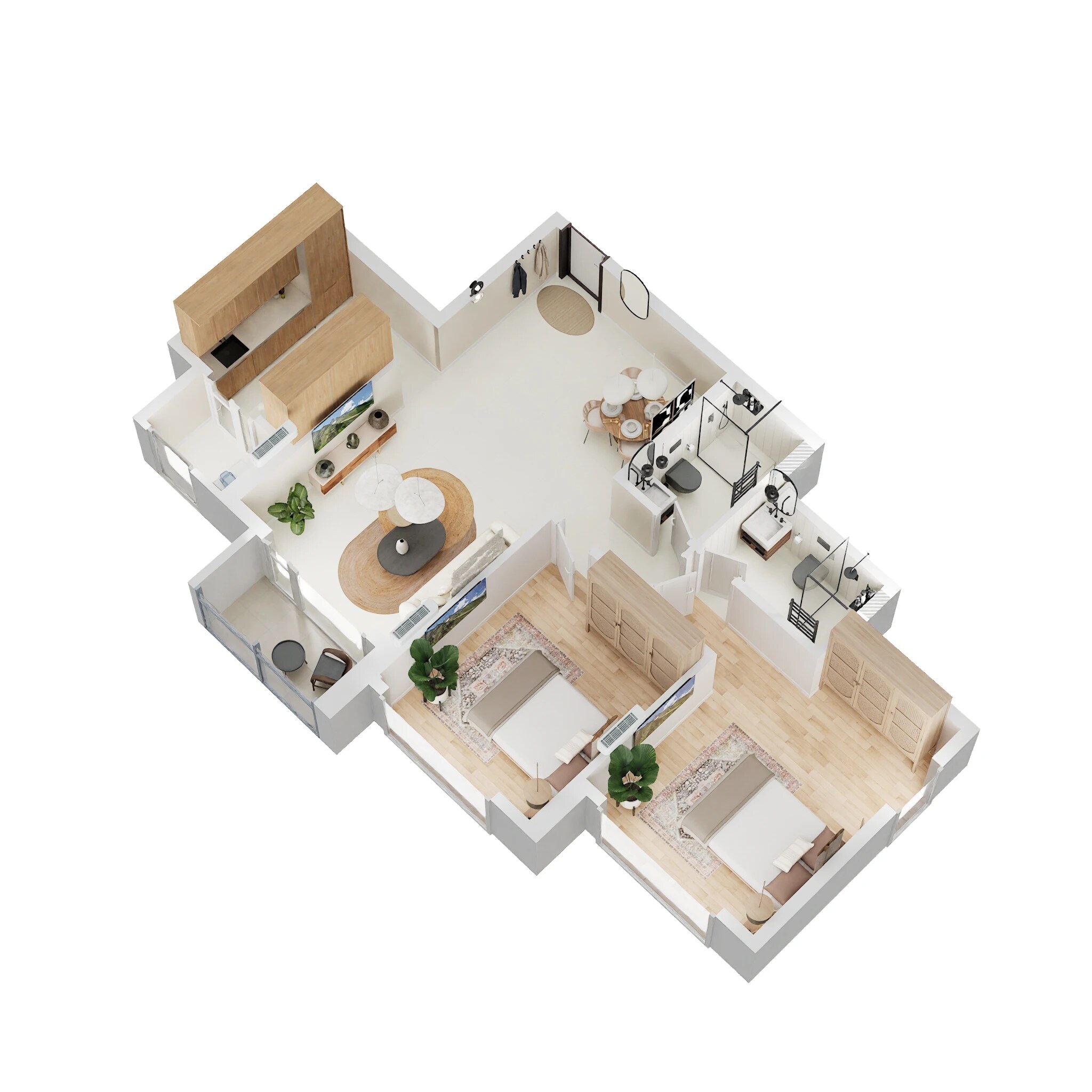 2 BHK 765 Sq. Ft. Apartment