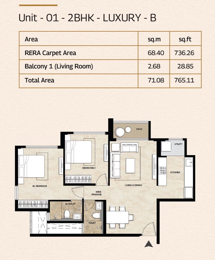 Other, mahindra-marina-64 2 Bedroom 765 Sq.Ft. Apartment In Malad West Mumbai 9187019