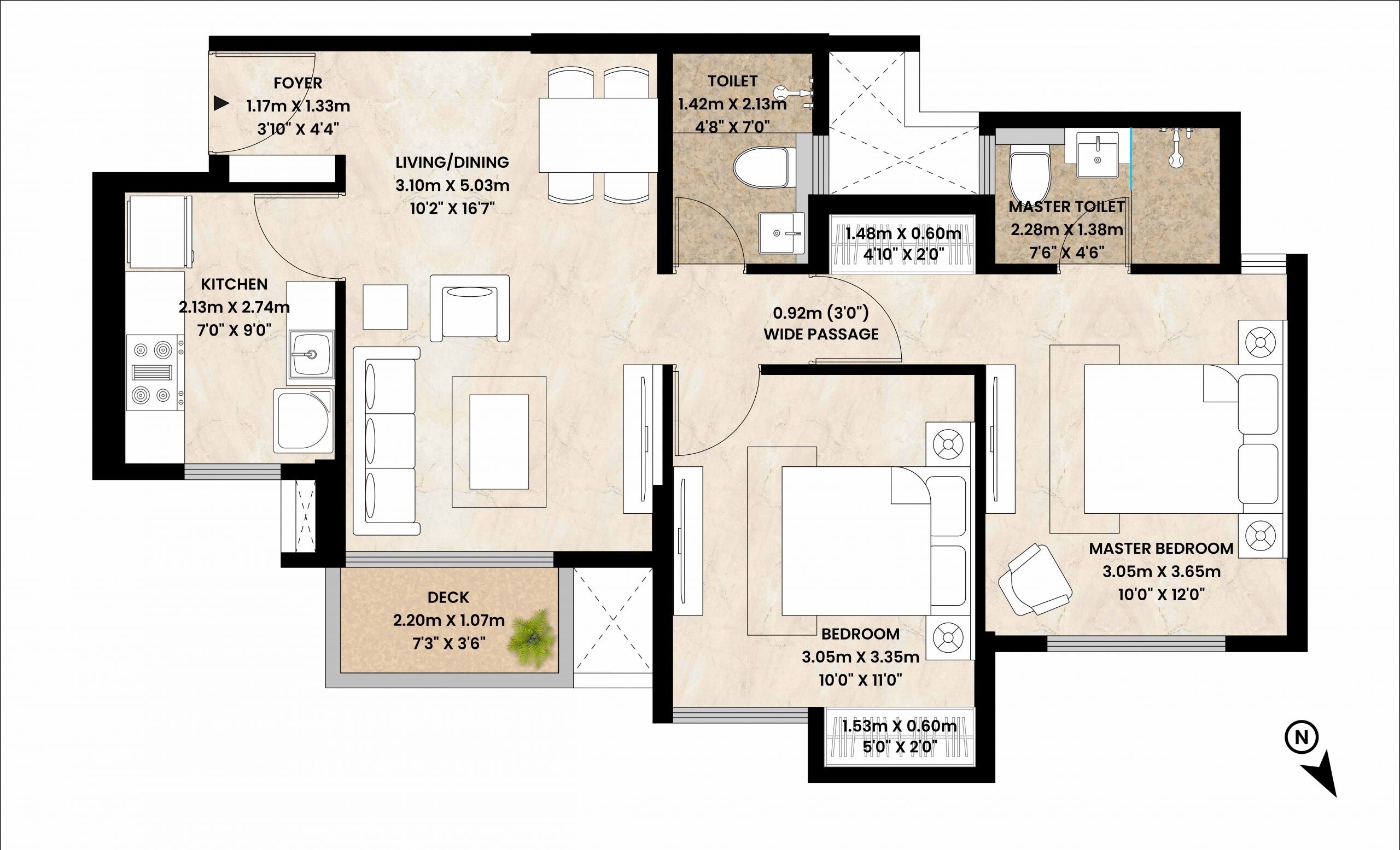  2 BHK Apartment at Mahindra Vista, Kandivali East – for Sale