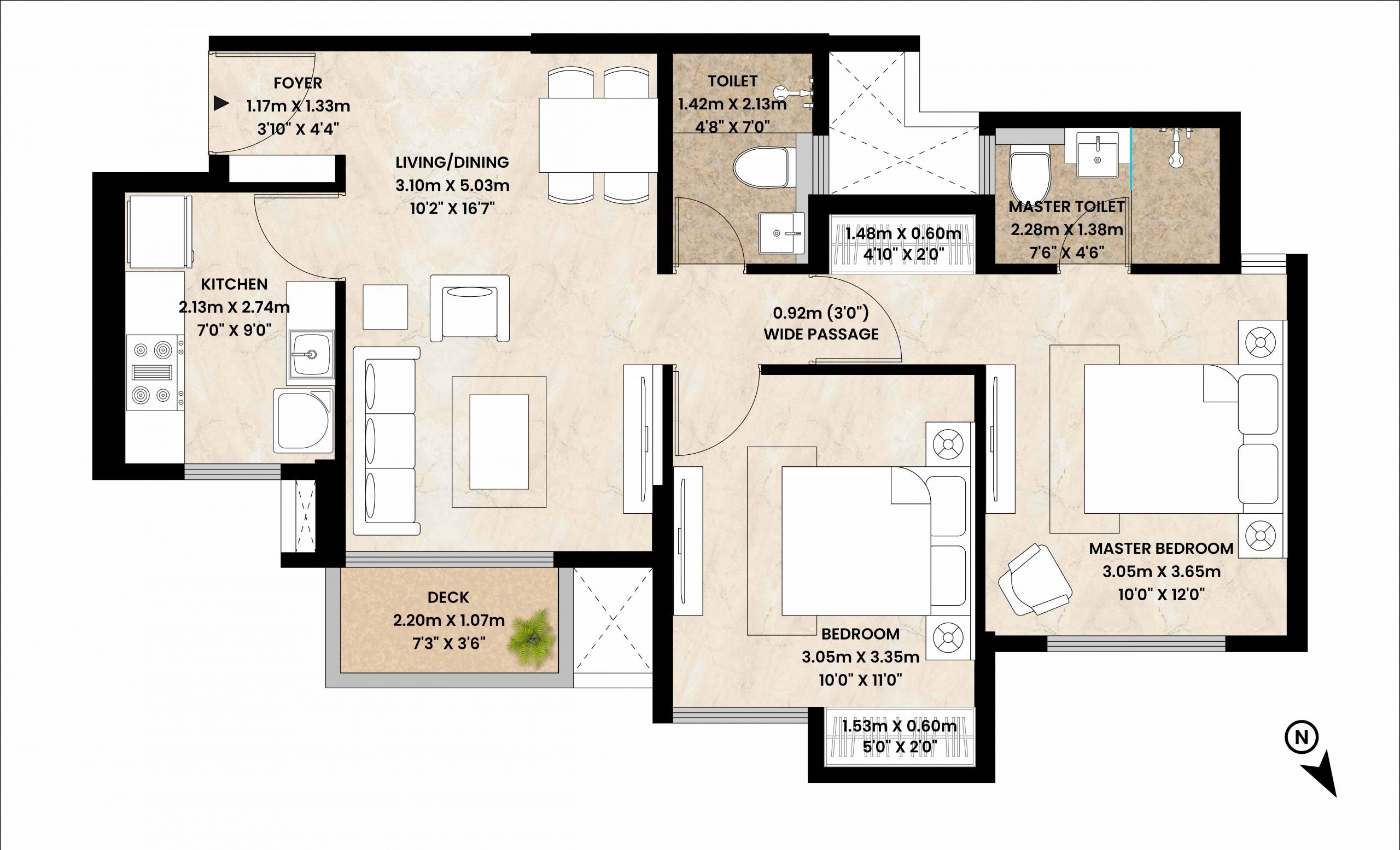 Other, mahindra-vista 2 Bedroom 600 Sq.Ft. Apartment In Kandivali East Mumbai 9316664