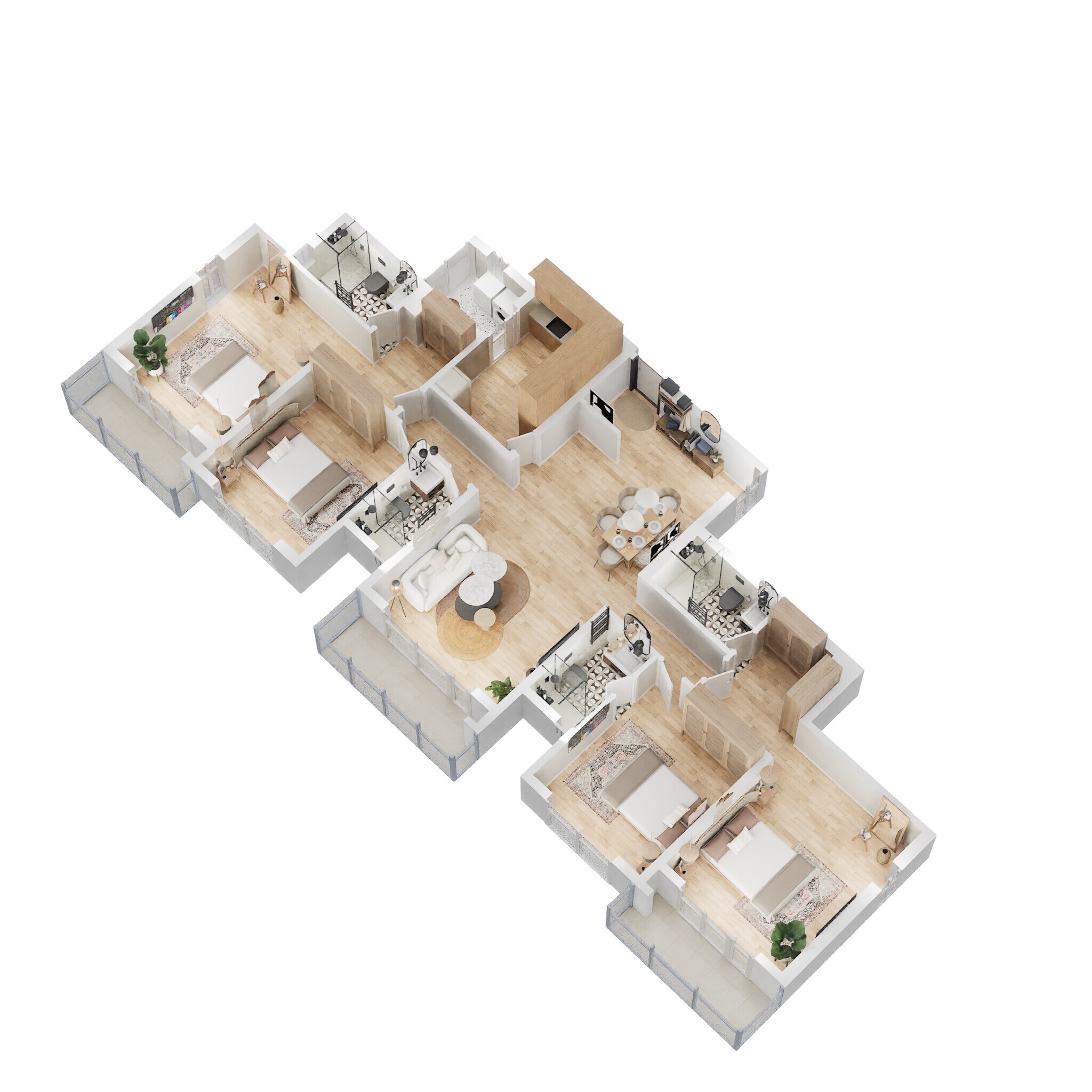 4 BHK 1624 Sq. Ft. Apartment