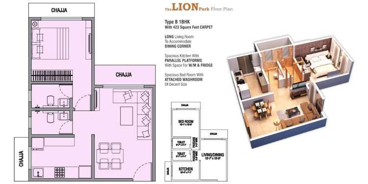 makwana the lion park apartment 2 bhk 621sqft 20204222174234