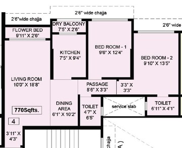  2 BHK Apartment at Mallhar Bhimashankar Heights, Dahisar West – for Sale