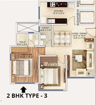 man aaradhya residency apartment 2 bhk 700sqft 20205622125613