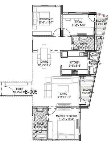  3 BHK Apartment at Mantri Serene, Goregaon East – for Rent