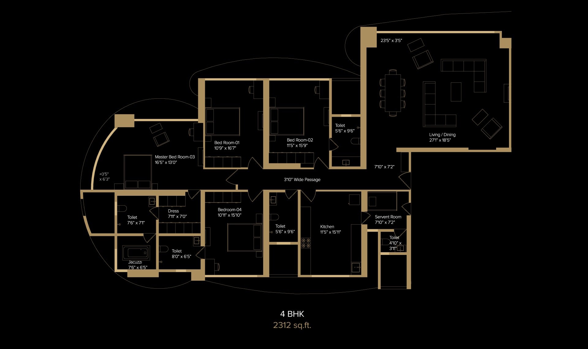 Other, marathon-monte-carlo 4 Bedroom 2312 Sq.Ft. Apartment In Mulund West Mumbai 7935595