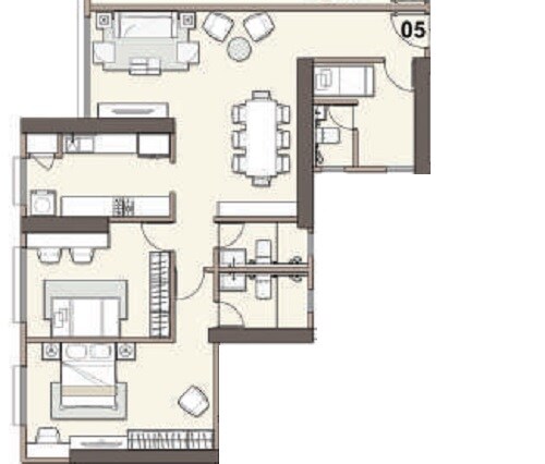  2 BHK Apartment at Marathon Monte South, Byculla West – for Rent