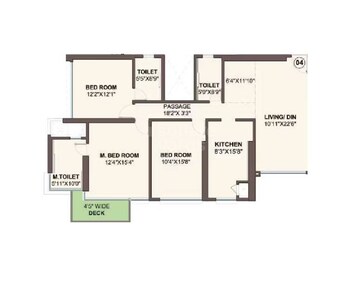  3 BHK Apartment at Marathon Montesouth 3, Byculla West – for Sale