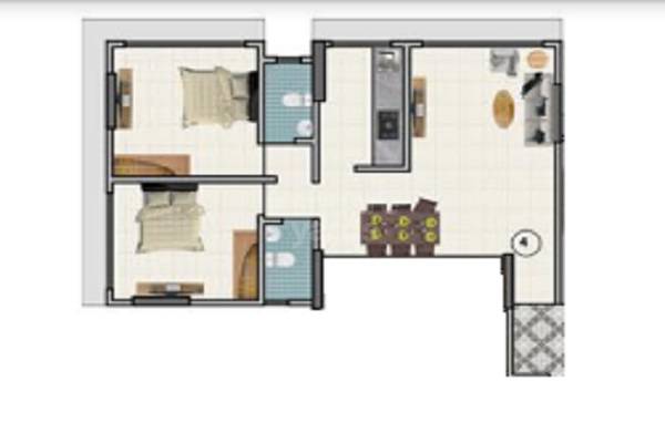 2 BHK 644 Sq. Ft. Apartment