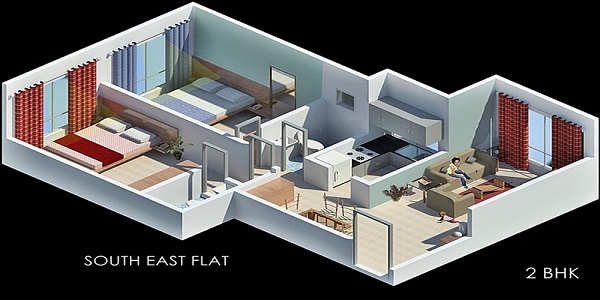 Matrix Shanti Niketan 2 BHK Layout