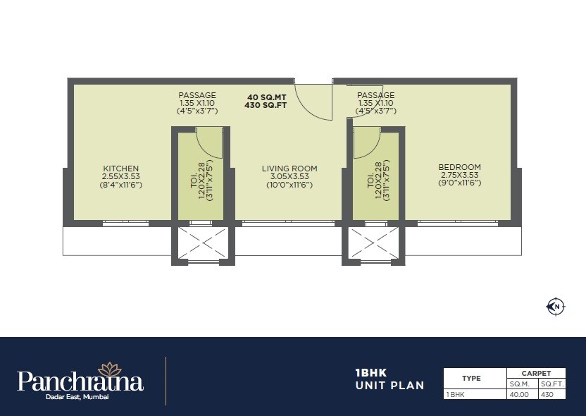 Other, matrubhoomi-panchratna-nx 1 Bedroom 430 Sq.Ft. Apartment In Dadar East Mumbai 9077631
