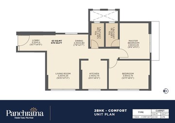  2 BHK Apartment at Matrubhoomi Panchratna NX, Dadar East – for Sale