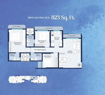  3 BHK Apartment at Mayfair Breeze, Dhakoji Sethpada – for Sale