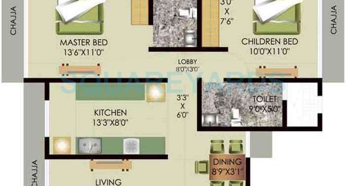 mayfair housing akshay apartment 2bhk 1280sqft1