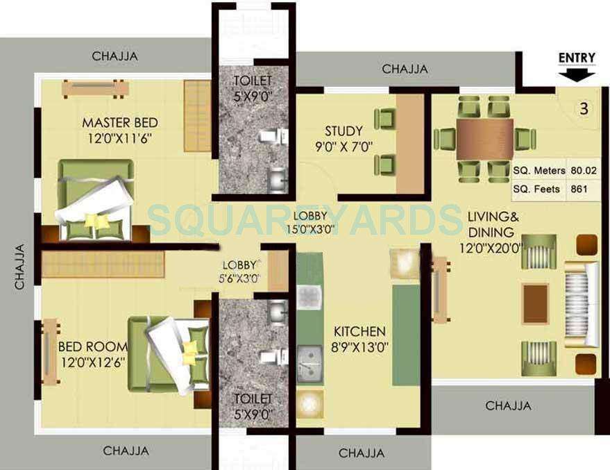 mayfair housing akshay apartment 2bhk 1420sqft1