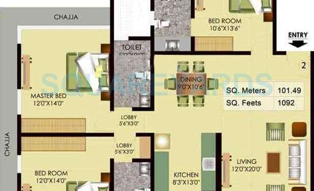 mayfair housing akshay apartment 3bhk 1780sqft1