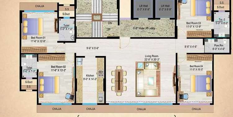 mayfair housing heritage apartment 4 bhk 1410sqft 20204314124301